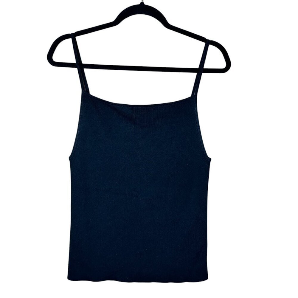 by ANTHROPOLOGIE Super Soft Sweater Tank Top Square Neck Strappy Size Medium
